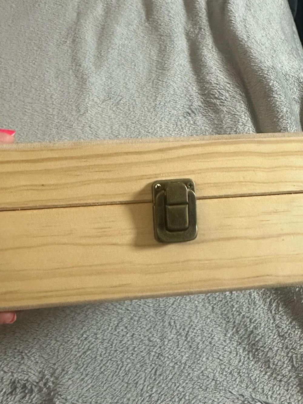 Wood storage box